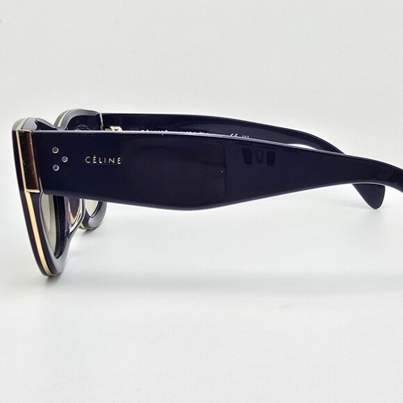 Celine CL41102/F/S Navy Blue Gold Frame Light Brown Gradient Lens Sunglasses main image 10